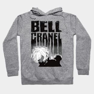 Bell Cranel Minimalist with Cool Black Typography from Danmachi Anime Hoodie